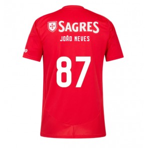 Benfica Joao Neves #87 Replika Hjemmebanetrøje 2024-25 Kortærmet